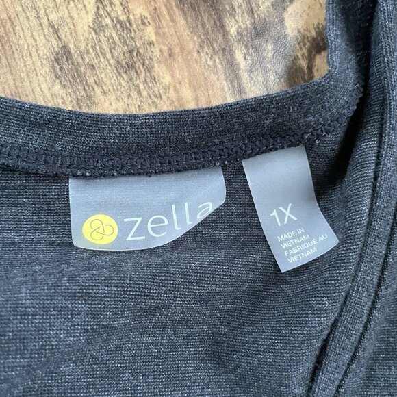 Zella Womens Gwen Jumpsuit Plus Sz 1X Gray Tencel Sleeveless Athleisure Romper - Picture 10 of 10